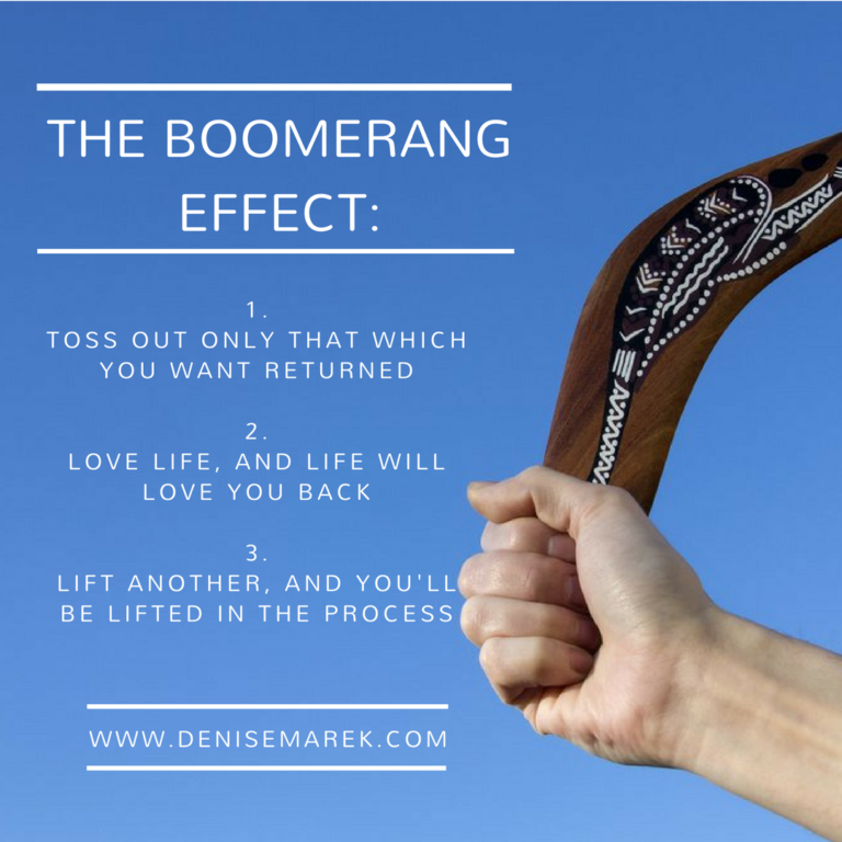 The Boomerang Effect Denise Marek